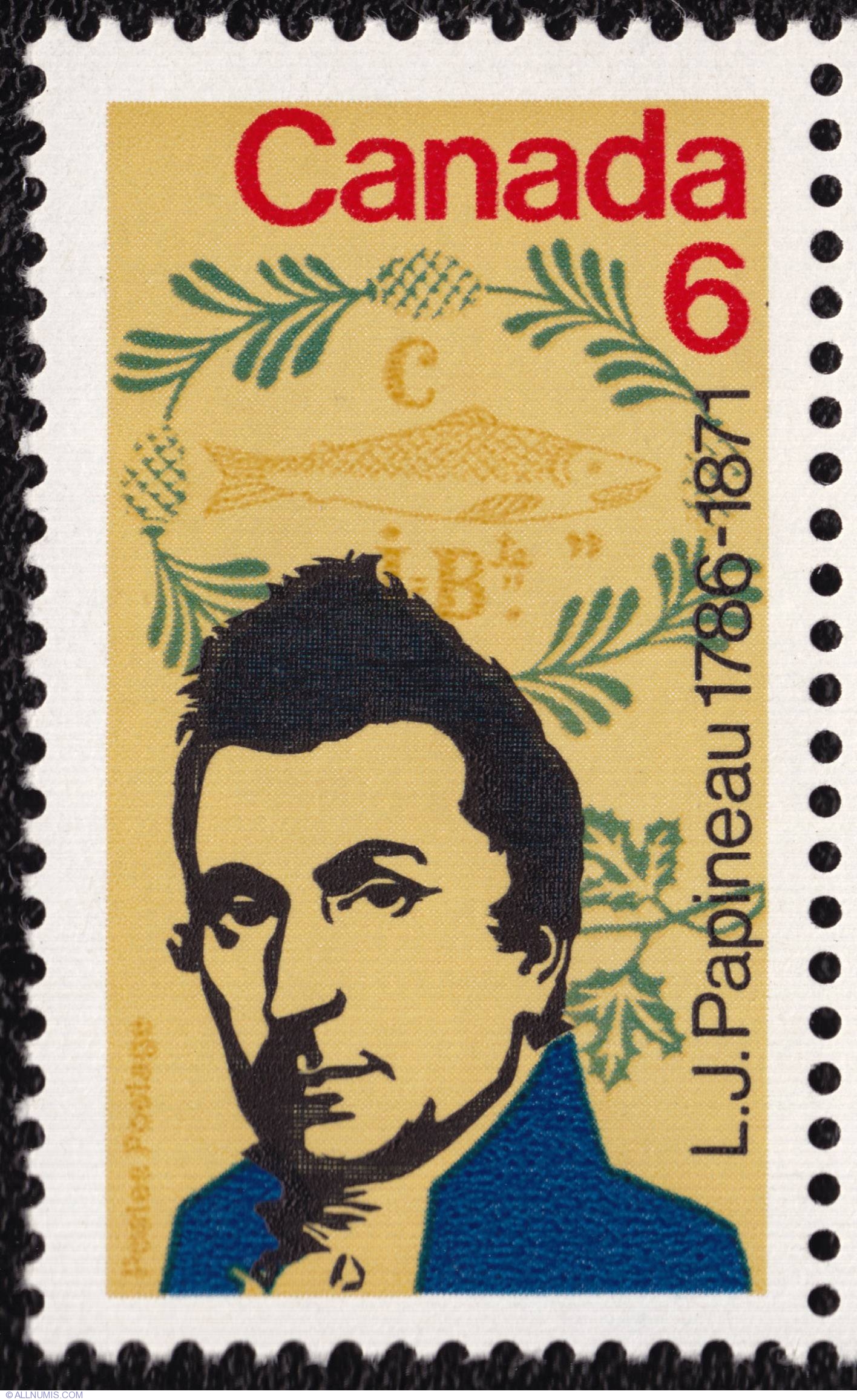 6¢ 1971 - Louis <b>Joseph Papineau</b>, 1786-1871 - louis-joseph-papineau-1971_1189_17433964c4724a1L