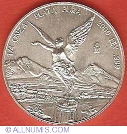 Image #1 of 1/4 Ounce (Onza) 2000 Silver