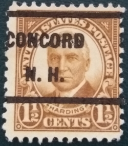 1 1/2 Cent - Warren G. Harding