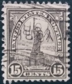 Image #1 of 15 Cents 1922 - Statuia Libertății