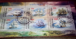 6 x 250 Francs 2013 - Voiliers