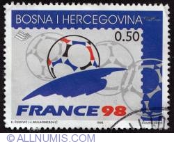 0,50 Convertible Mark - World football cup, France 1998