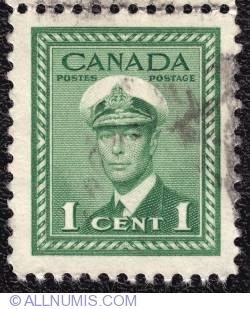 Image #1 of 1¢ King George VI 1942