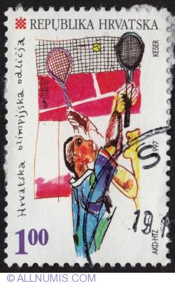 Image #1 of 1,00 kuna Tennis-bronze medal-Barcelona 1992 1997