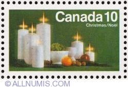 10¢ Christmas candles 1972