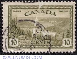 Image #1 of 10¢ Great Bear Lake, Northwest Territories 1946