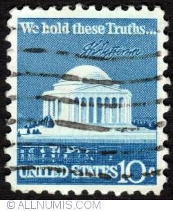 Image #1 of 10¢ Jefferson Memorial 1973