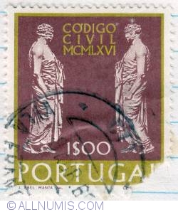 Image #1 of 1$00 1967 - New Portuguese Civil code