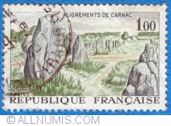 1,00 franc Alignements de Carnac 1965