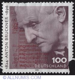 Image #1 of 100 pfennig Anton Bruckner 1824-1896 1996