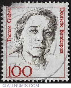 Image #1 of 100 pfennig Therese Giehse 1988
