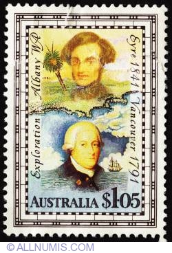 Image #1 of $1.05 George Vancouver (1791) and Edward Eyre (1841)