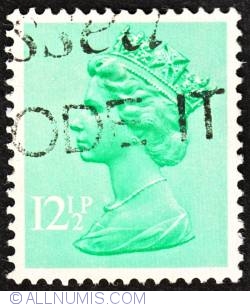 Image #1 of 12½P 1982 - Machin Queen Elizabeth II