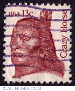 Image #1 of 13¢ Chief Crazy Horse 1982