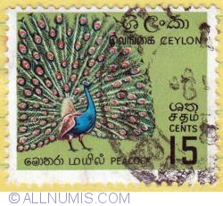 Image #1 of 15 Cents Peacock 1966