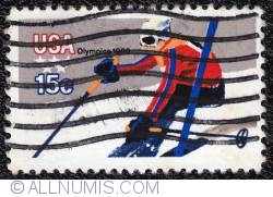 15¢ Winter Olympics-Down Hill Skiing 1980