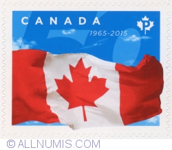 P 2015 - 50th anniversary of the Canadian flag