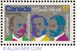 Image #1 of 17¢ Calixa Lavallée, Adolphe-Basile Routhier, Robert Stanley Weir 1980