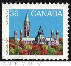 36¢ Parliament buildings 1987