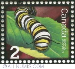 Image #2 of 2 cents 2009 - Low Value Definitives, Beneficial Insects, Danaus Plexppus pane of 50