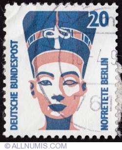Image #1 of 20 pfennig Nefertiti - Berlin's Neues Museum 1989