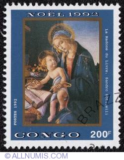 Image #1 of 200 francs - La Madone du livre 1992