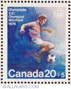 Image #1 of 20¢+5 Soccer 1976
