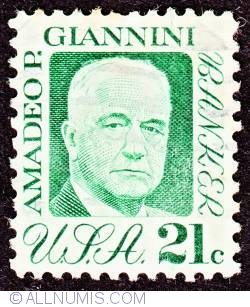 Image #1 of 21¢ Amadeo P. Giannini 1973