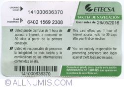 Internet card (1 h) - nauta (ETECSA)