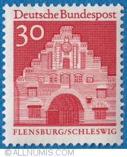 30 Pfennig 1967 - Das Nordertor in Flensburg-Schleswig