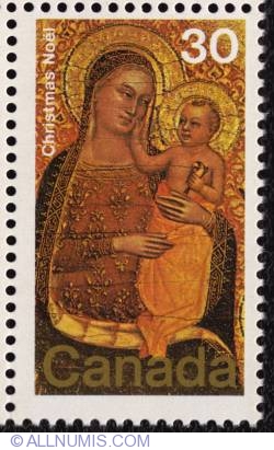 30¢ The Virgin and Child Enthroned 1978