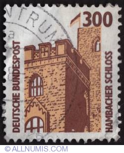 Image #1 of 300 pfennig Hambacher Schloss 1988