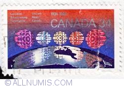 34¢ Canadian Broadcasting Corporation, 1936-1986