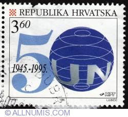 3,6 Kuna UN 50th anniversary 1995