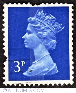 Image #1 of 3P 1971 - Machin Queen Elizabeth II
