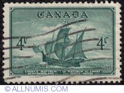 Image #1 of 4¢ Cabot's Matthew, Newfoundland 1949