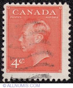 Image #1 of 4¢ King George VI 1951