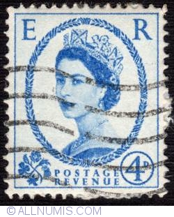 Image #1 of 4D 1958 - Wilding Queen Elizabeth II