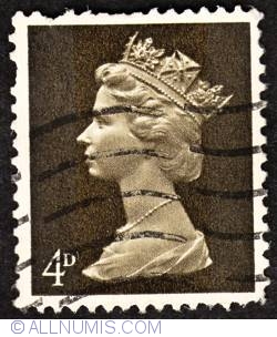 Image #1 of 4D 1967 - Machin Queen Elizabeth II