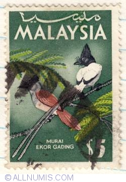 Image #1 of $5 1965 - Asiatic Paradise Flycatcher