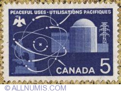 Image #1 of 5¢ Peaceful uses, Atomic energy 1966
