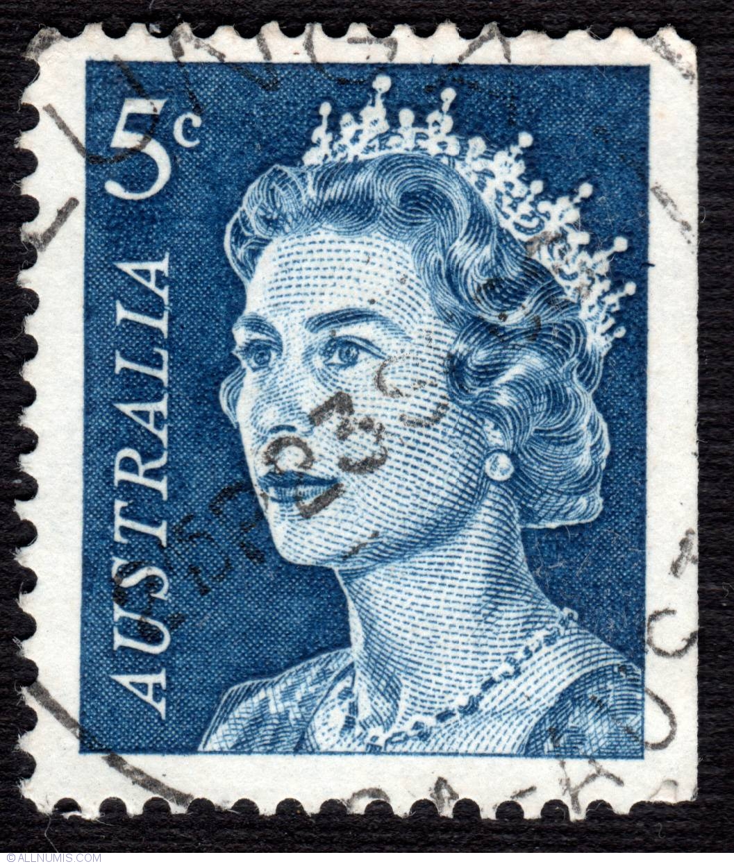 5¢ Queen Elizabeth II 1967, 1967 - Australia - Stamp - 6094
