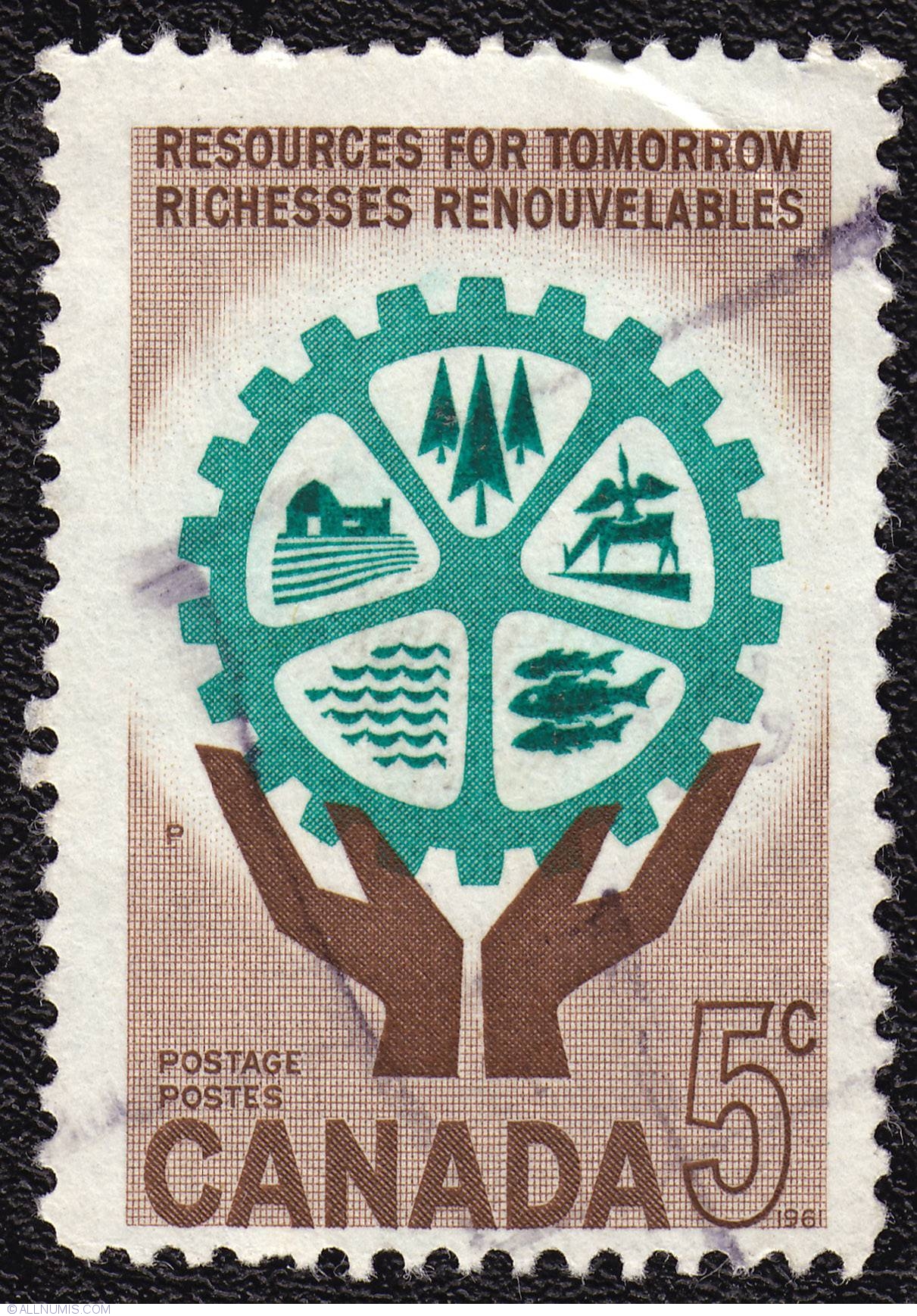 5¢ Resources for tomorrow 1961, Industries - Canada - Stamp - 5234