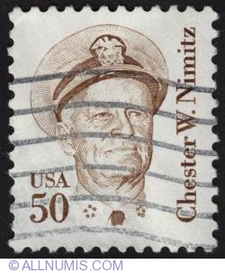 Image #1 of 50¢ Chester W. Nimitz 1985