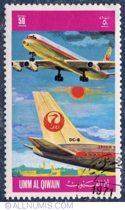 50 dirham JAL airliner 1971
