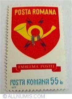 55 Bani - Postal Emblem