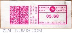 Image #1 of $5.68  2012 - Machine produced stamp