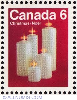 Image #1 of 6¢ Christmas candles 1972