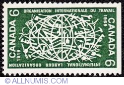 6¢ 1969 - International Labor Organization