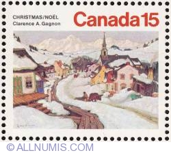 6¢ Village in the Laurentian Montains 1974